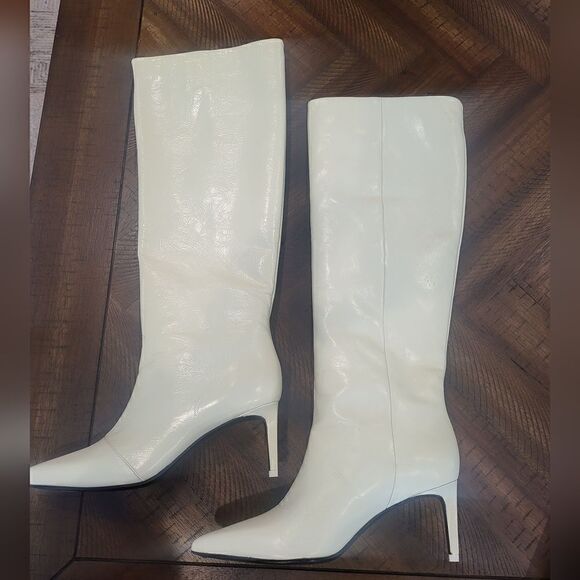 MSRP $795 Rag & Bone Beha Knee High Off White Boot Size 9 (EU 39) - Picture 2 of 11